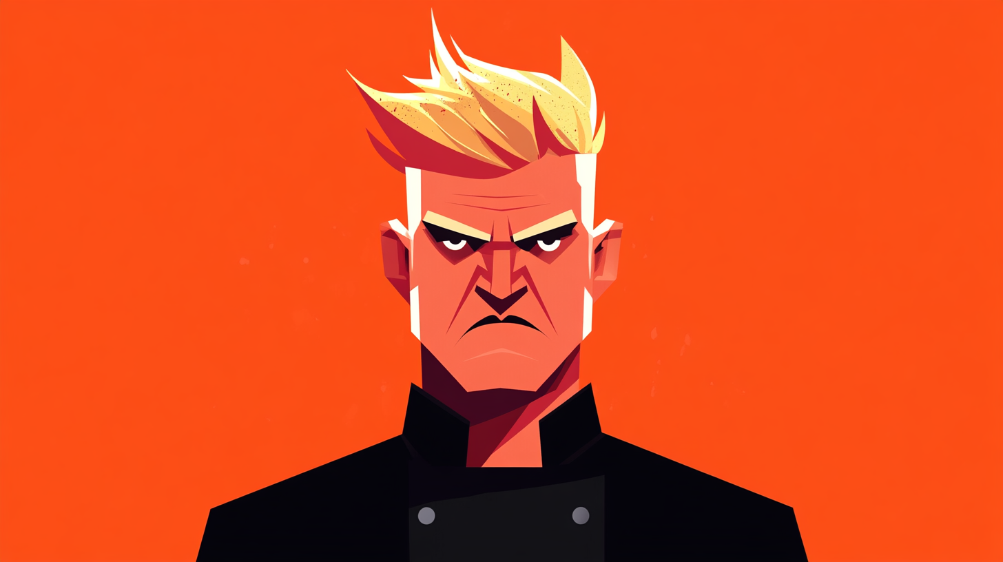 An angry chef. 